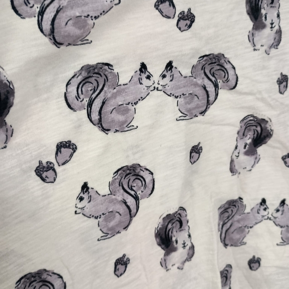 Anthropologie Postmark Squarrel Print Top in XS - Picture 5 of 7